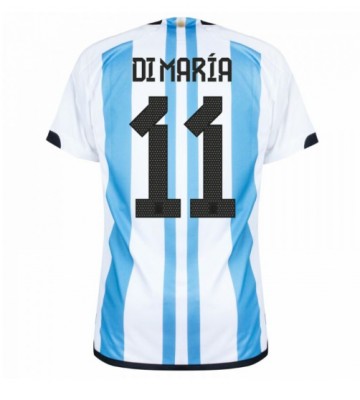 Argentina Angel Di Maria #11 Hemmatröja VM 2022 Korta ärmar